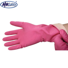 NMSAFETY  latex gloves dish washing house hold gloves cheap red